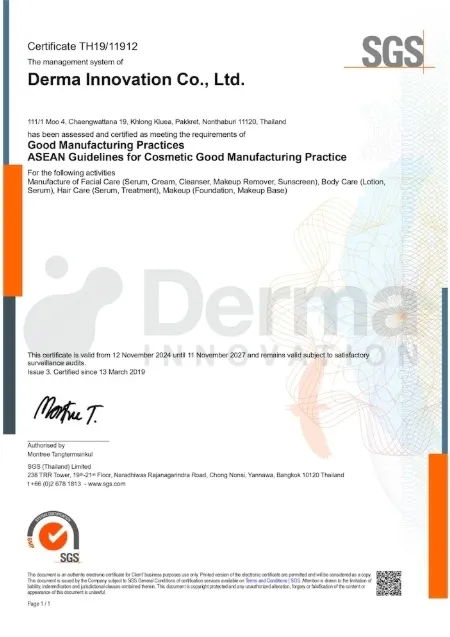 Derma Certificate